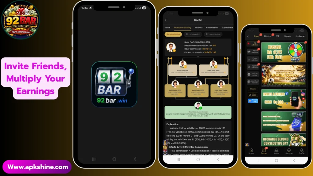 92Bar APK referral